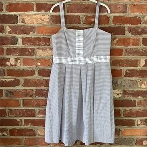 Gray and White Cotton Sundress by Jessica Howard
